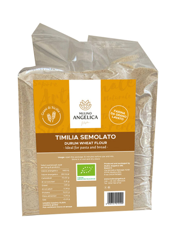 Mulino Angelica Organic Timilia Semolato Durum Wheat Flour, 5 Kg