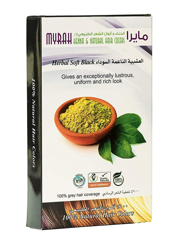 Myrah Herbal Soft Hair Color, 100gm, Black