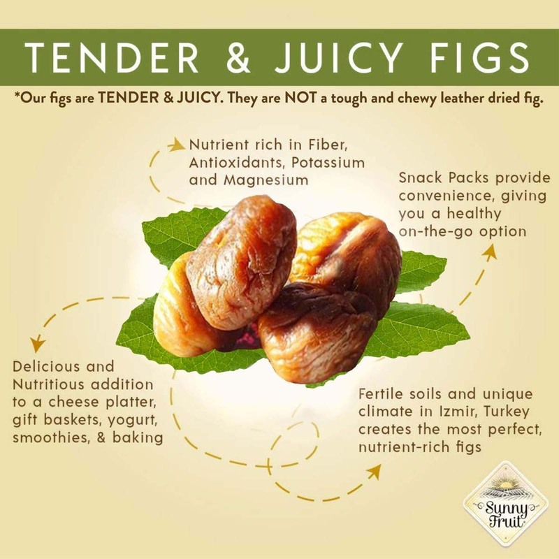 Sunny Fruit Organic Dried Figs, 250g