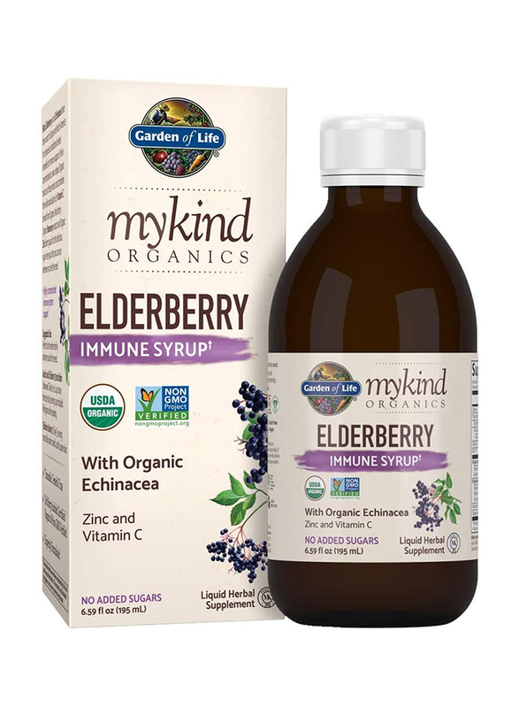 Garden Of Life Mykind Organics Elderberry Immune Syrup, 195ml