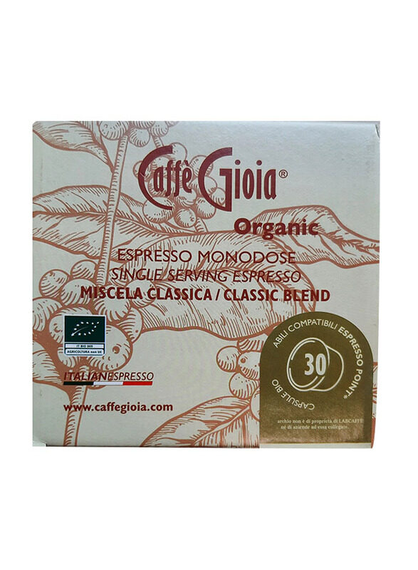 

Caffe Gioia Organic Classic Blend 50% Arabica Capsules, 1 Piece