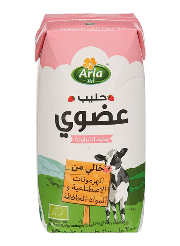 

Arla Organic Strawberry Milk, 200ml