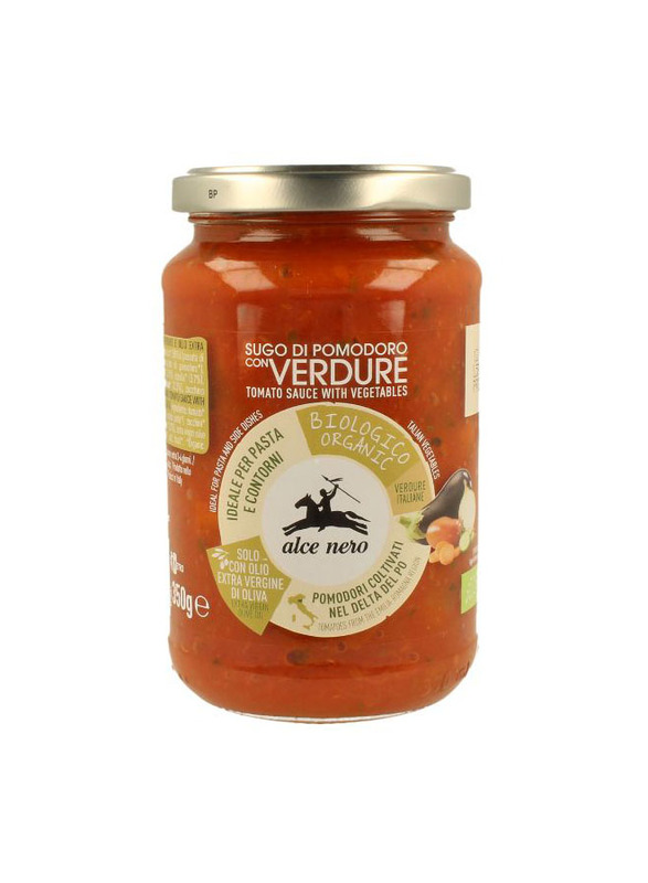 Alce Nero Organic Tomato Sauce with Vegetables, 350g