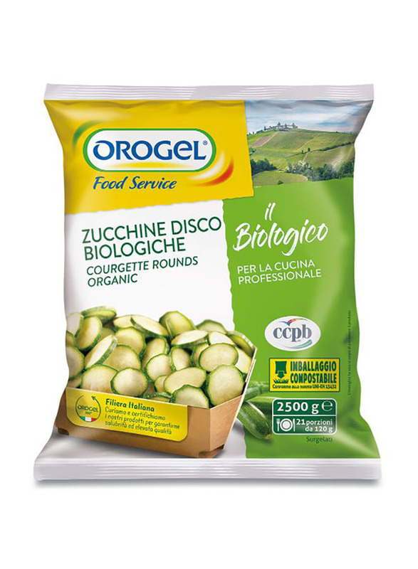 Orogel Organic Courgette Rounds, 2500g