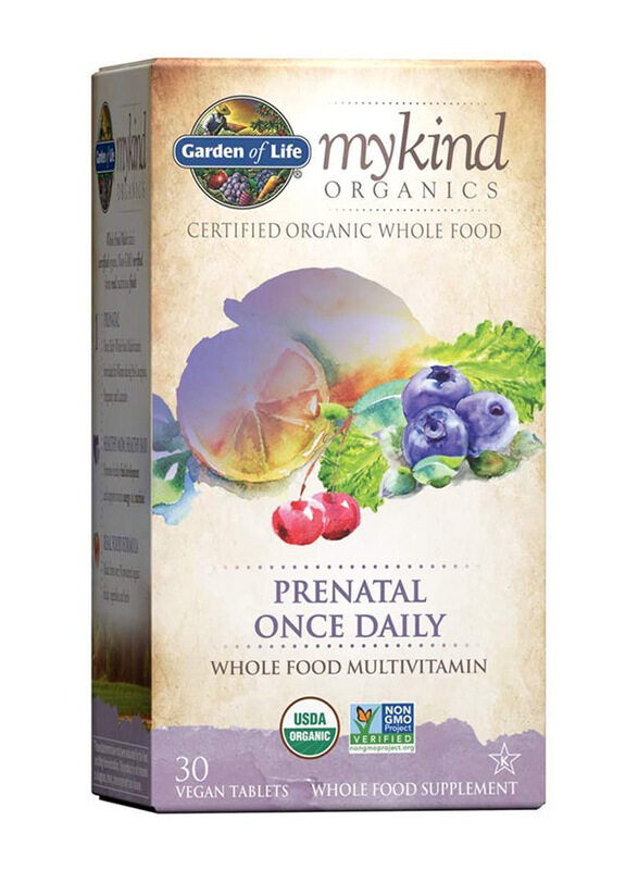 

Garden of Life My Kind Organics Whole Food Prenatal Multivitamin Dietary Supplements, 30 Tablets