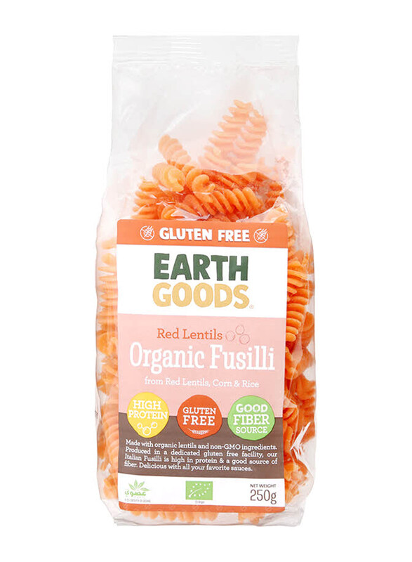 

Earth Goods Organic Red Lentil Fusilli, 250g