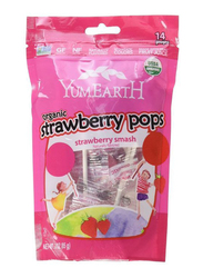 YumEarth Organic Strawberry Lollipops, 14 Pieces x 87g