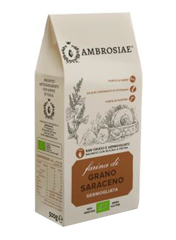 Ambrosiae Whole Sprouted Buckwheat Flour, 500g