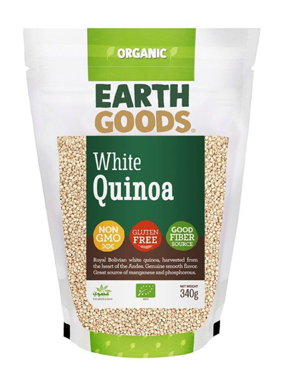 Earth Goods Organic White Quinoa 340g