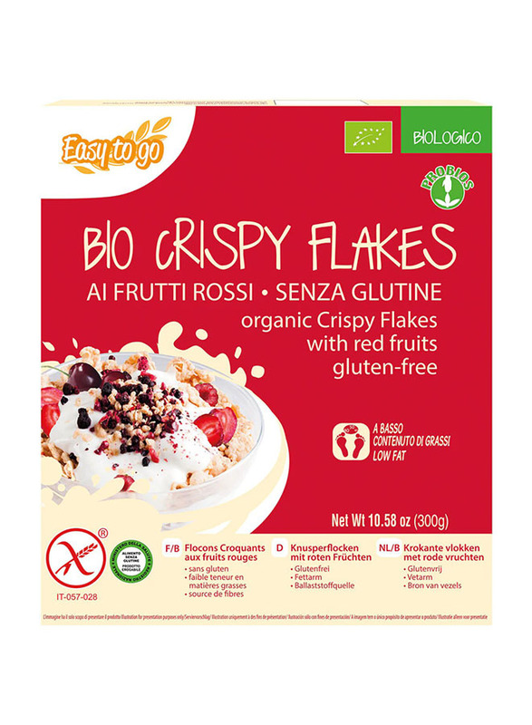 Probios Organic Crispy Flakes with Red Fruits, 300g