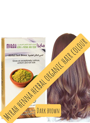 Myrah Henna Organic & Natural Hair Colours, Dark Brown, 100gm