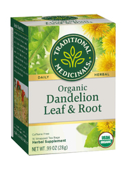 Traditional Medicinals Organic Dandelion Leaf & Root Tea, 16 Tea Bags