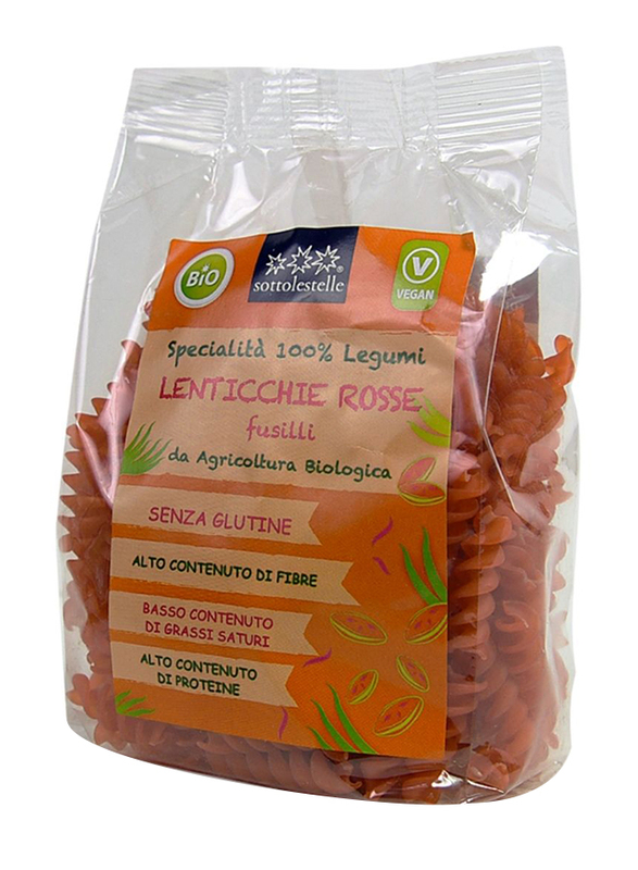 Sottolestelle Organic 100% Red Lentils Fusilli,