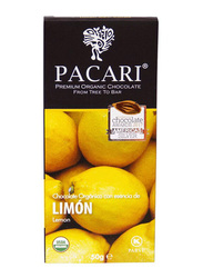 Pacari Organic Chocolate Bar with Lemon, 50g