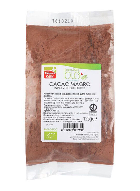 

La Finestra Sul Cielo Organic Low Fat Cocoa Powder, 125g