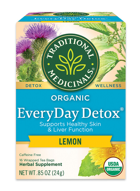 

Traditional Medicinals Organic Everyday Detox Lemon Tea, 16 Tea Bags