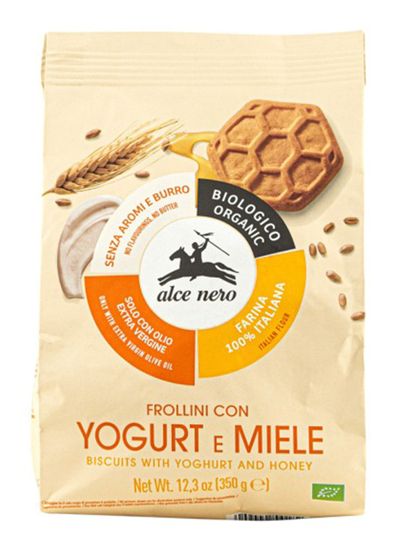 Alce Nero Organic Yogurt & Honey Biscuits, 350g