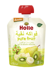 Holle Organic Pear & Banana with Kiwi Pure Fruit Pouch, 90g