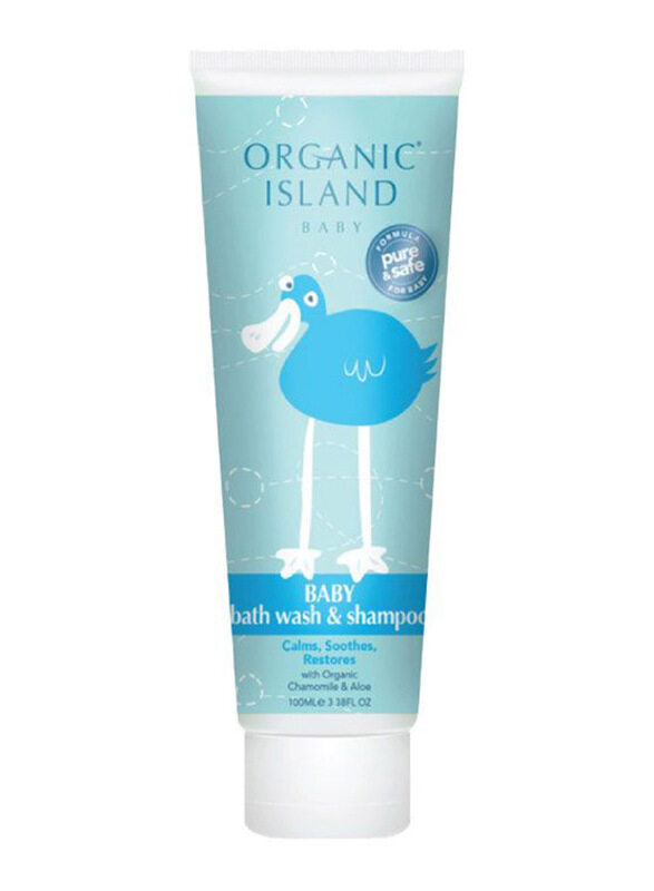

Organic Island 100ml Baby Bath Wash & Shampoo for Babies