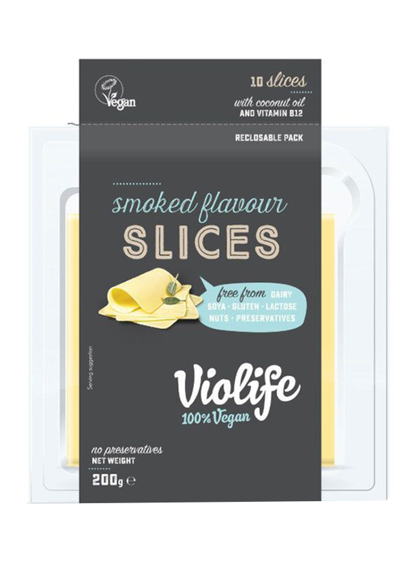 Violife Smoked Flavour Slices Cheese, 200g