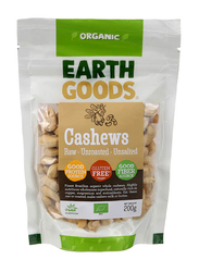 Earth Goods Organic Cashews, 200g