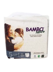 Bambo Nature Eco-Friendly Baby Training Pant Diapers, Size 5, 12-20 kg, 20 Counts