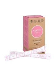 Ginger Organic Mini Tampons with Applicator, 16 Pieces