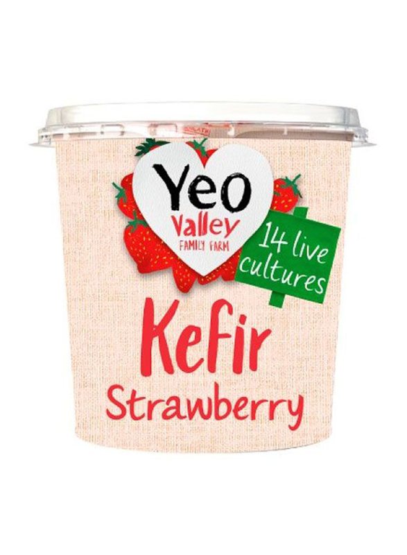 Yeo Valley Organic Kefir Strawberry Yogurt, 350g
