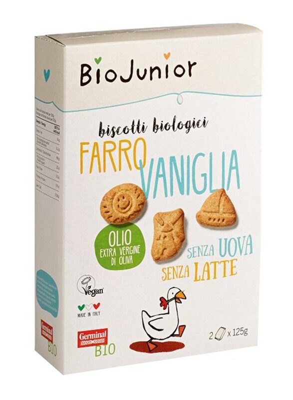 

Germinal Bio Junior Organic Spelt Vanilla Biscuits, 250g