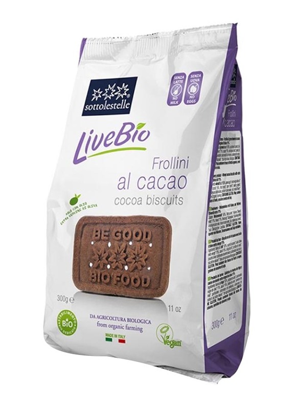 Sottolestelle Organic Livebio Cookies with Cocoa, 300g