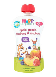 Hipp Organic Peach, Apple, Blueberry, Raspberry Puree Food, 100g