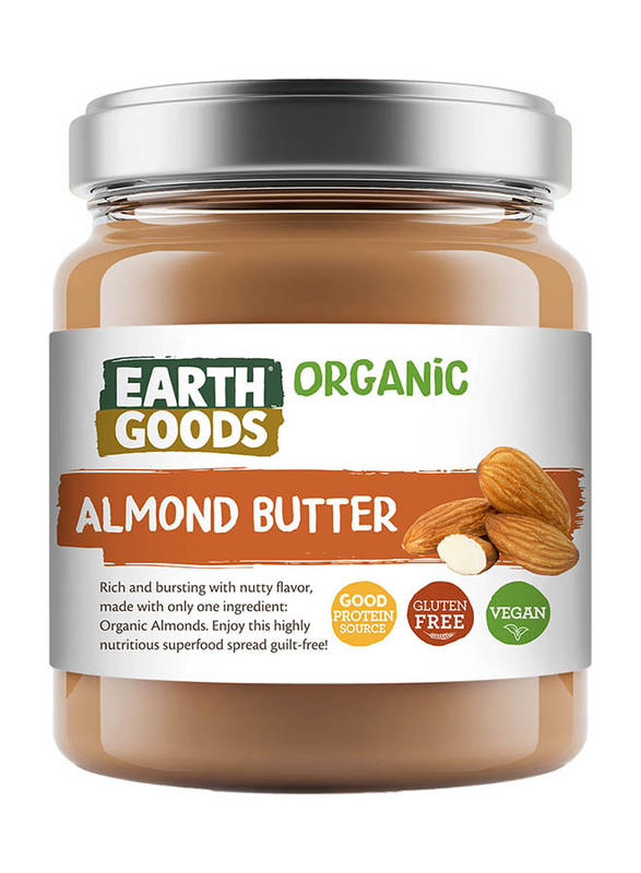 Earth Goods Organic Roasted Almond Butter, 200g