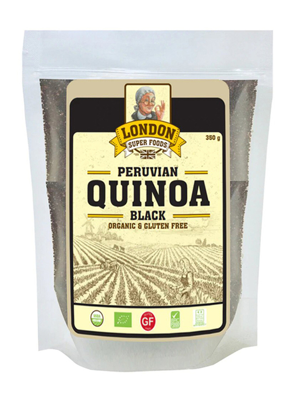 London Super Foods Organic Peruvian Black Quinoa, 350g