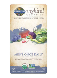 Garden of Life Mykind Organics Men's Once Daily Whole Food Supplement, 60 Tablets