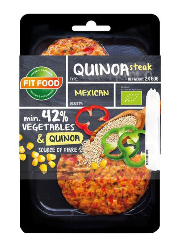 

Fit Food Organic Veggie Quinoa Steack Mexican Bio, 150g
