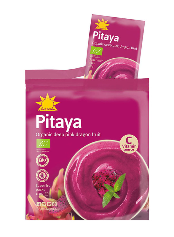 Amazonia Frozen Pitaya Retail Pack, 4 x 100g