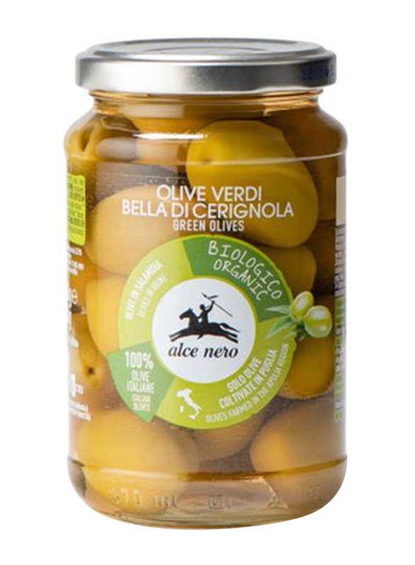 Alce Nero Organic Pickled Olives, 350g