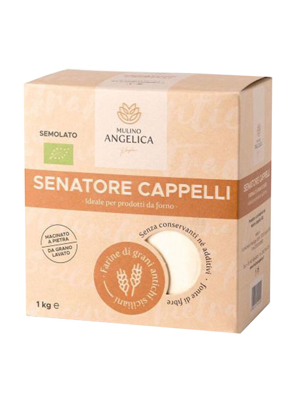 Mulino Angelica Organic Senatore Cappelli Semolato Flour, 1 Kg