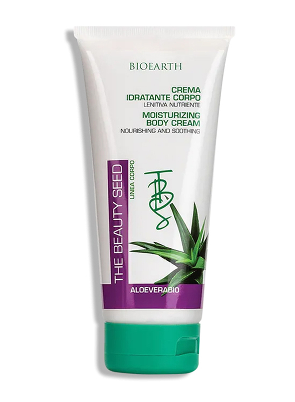 Bioearth The Beauty Seed Moisturizing Body Cream with Organic Aloe Vera, 200ml