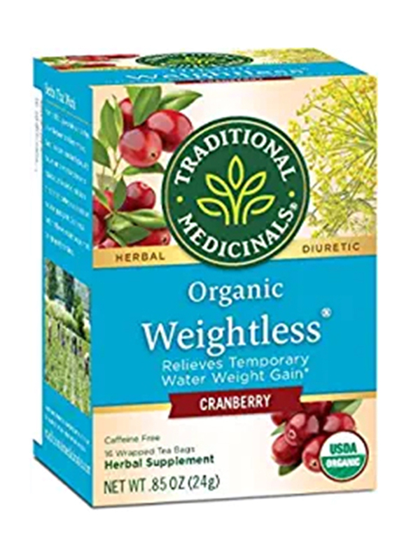 Traditional Medicinals Weightless Cranberry Tea, 16 Pieces