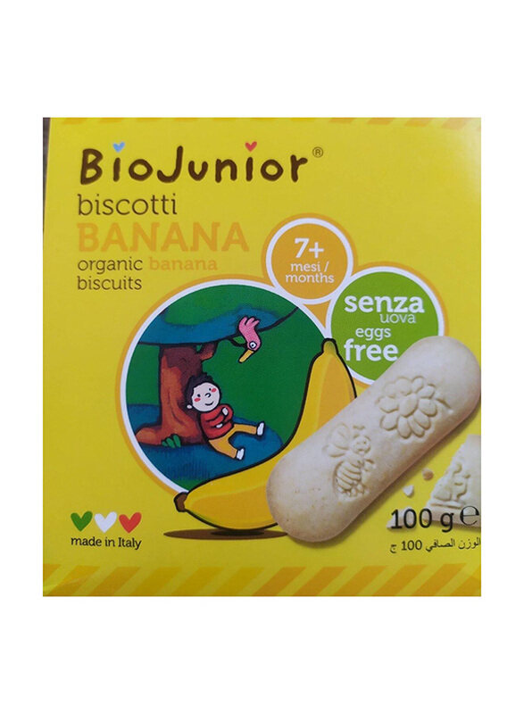 

Bio Junior Organic Banana Biscuits, 100g