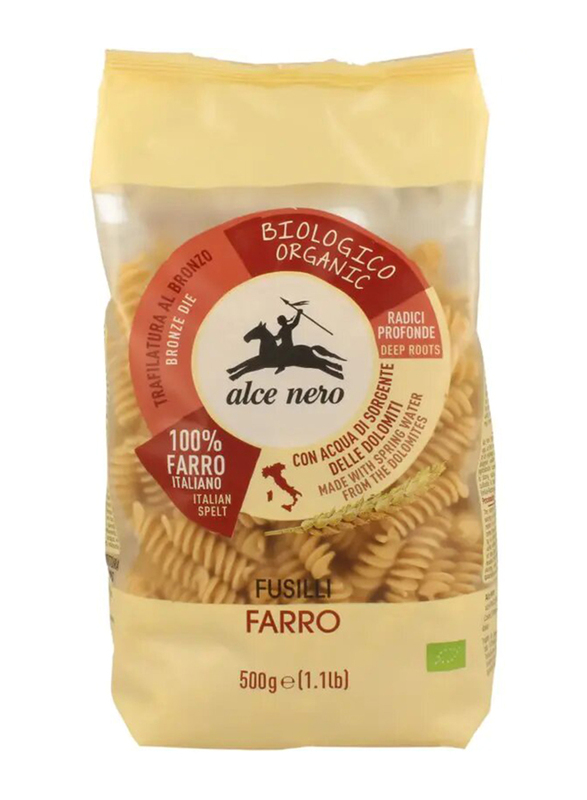 Alce Nero Organic Spelt Farro Fusilli, 500g