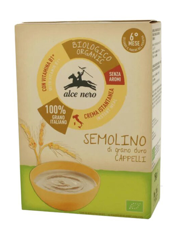 Alce Nero Organic Durum Cappelli Wheat Semolina Cream, 250g