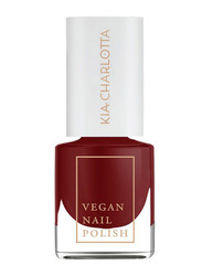 Kia Charlotta Vegan Nail Polish, Successful, Dark Red