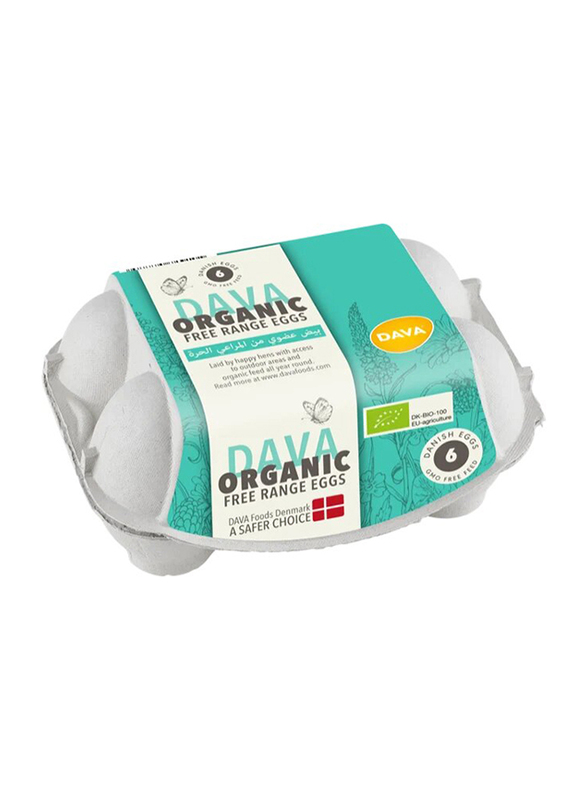 Dava Foods Organic Free Range Eggs, 6-Piece