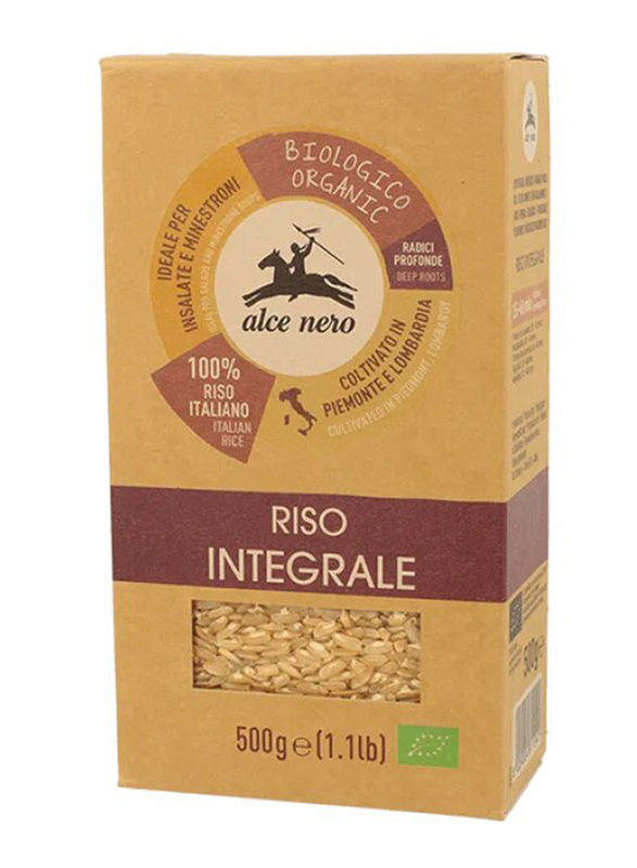 Alce Nero Organic Whole Brown Rice, 500g