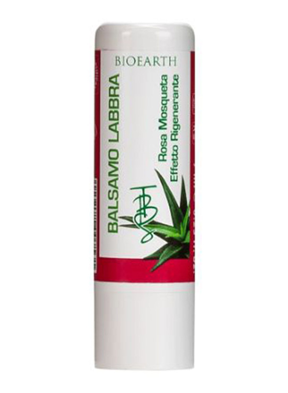 Bioearth Aloe & Rosehip Lip Balm, 7ml, Pink