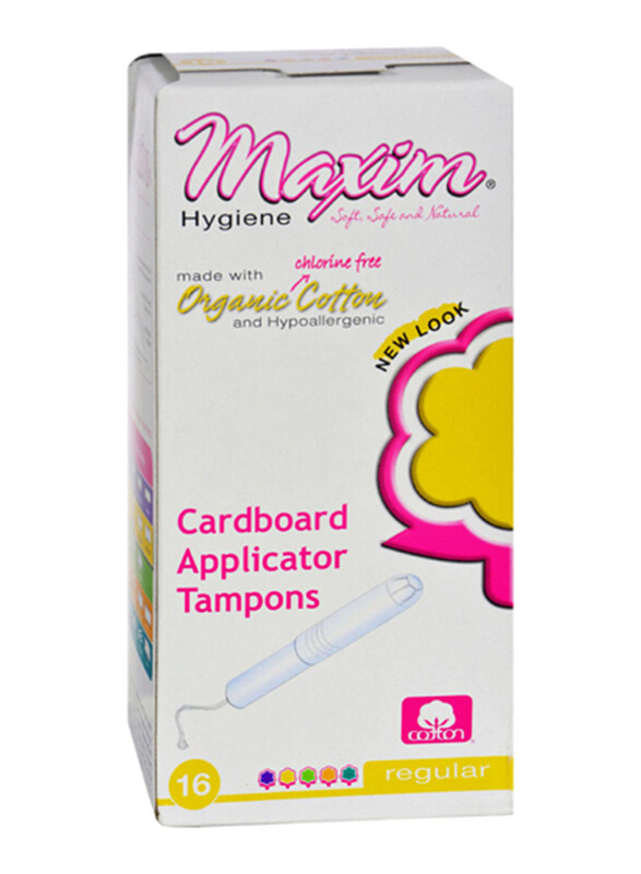 

Maxim Hygiene Regular Cardboard Applicator Tampons, 16-Pieces