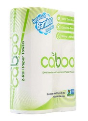 Caboo Tissue Towel Roll, 2 Rolls x 75 Sheets