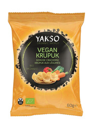 Yakso Organic Vegetable Crackers, 6 x 60g